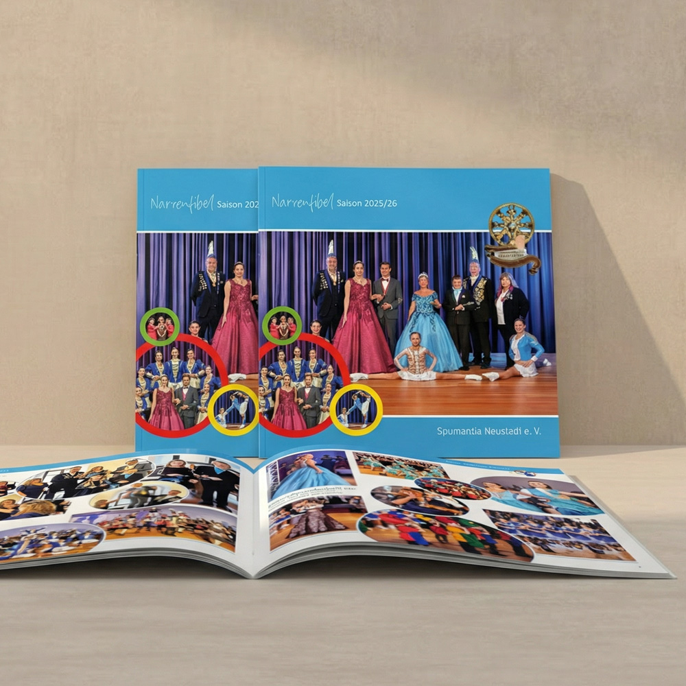 Ansicht von zwei Deckblättern eines Magazins von 