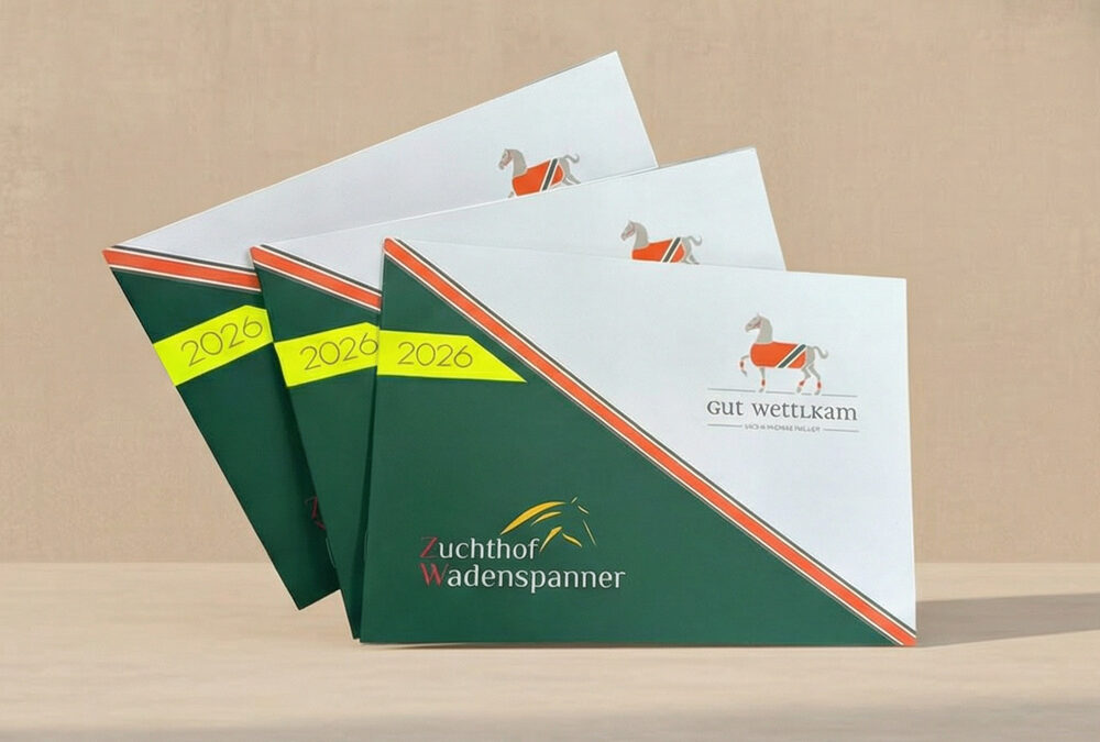 Broschüre für Zuchthof Wadenspanner und Gut Wettlkam